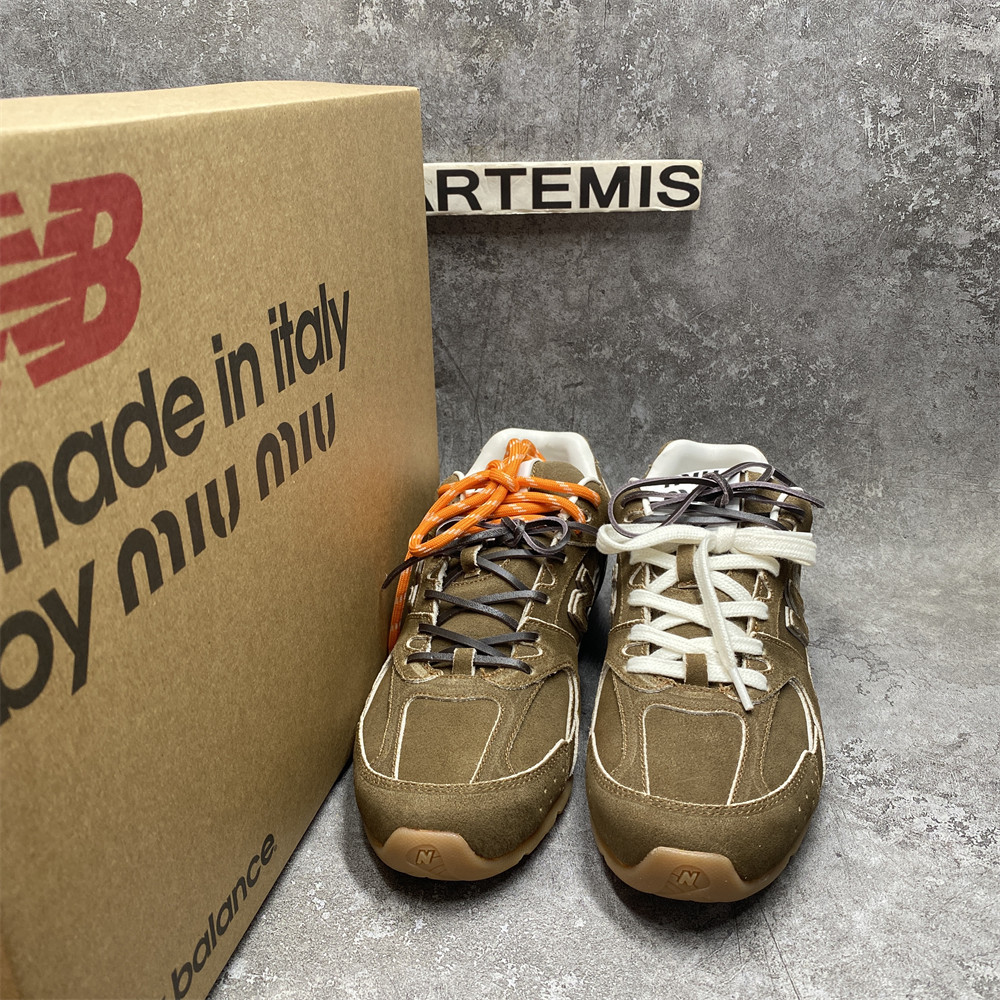 UA Miu Miu x New Balance 530 SL suede sneakers