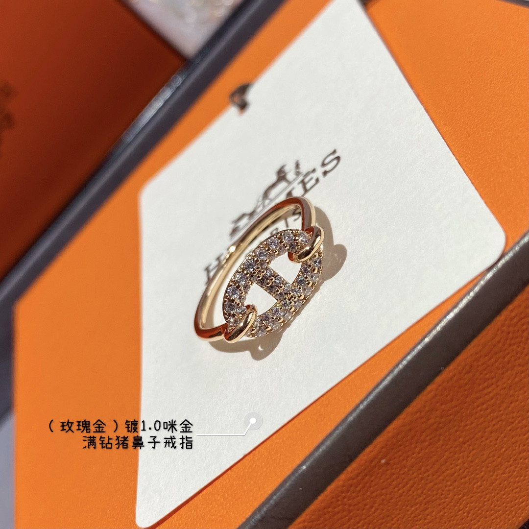 hermès farandole collier de chien full Di*m*nd ring