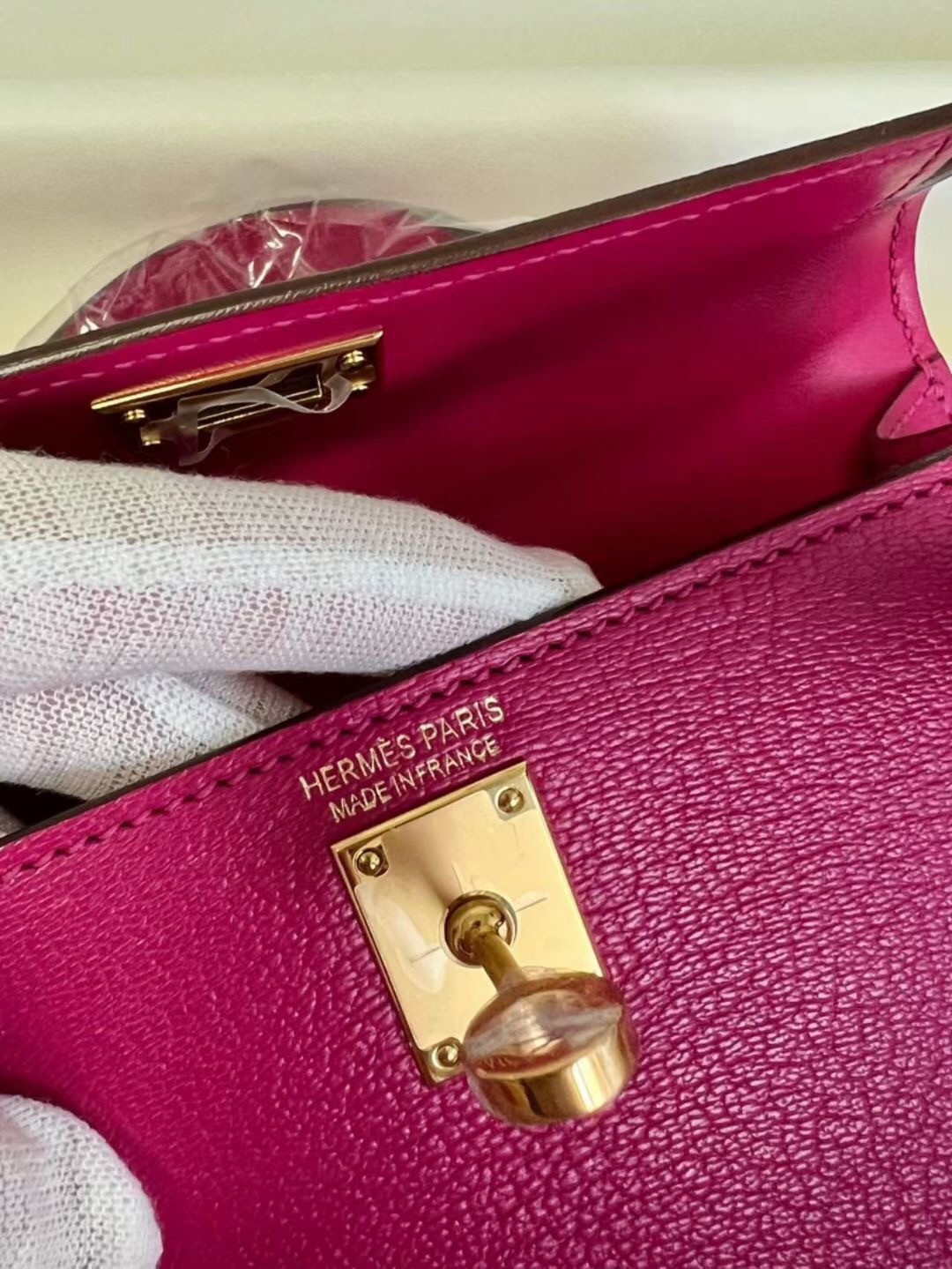 Hermès Mini Kelly Chèvre 19 19×6×12cm