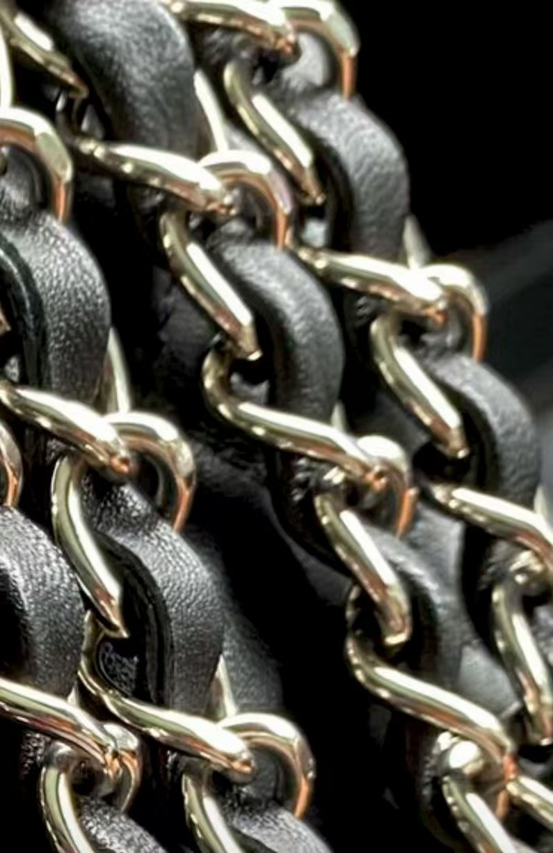 Ch*el mini flap bag black 12x20x6cm