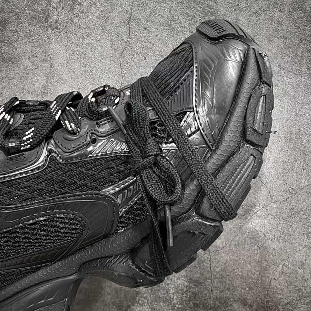 UA Balenciga 3XL Knit Sneaker Black (run one size large)