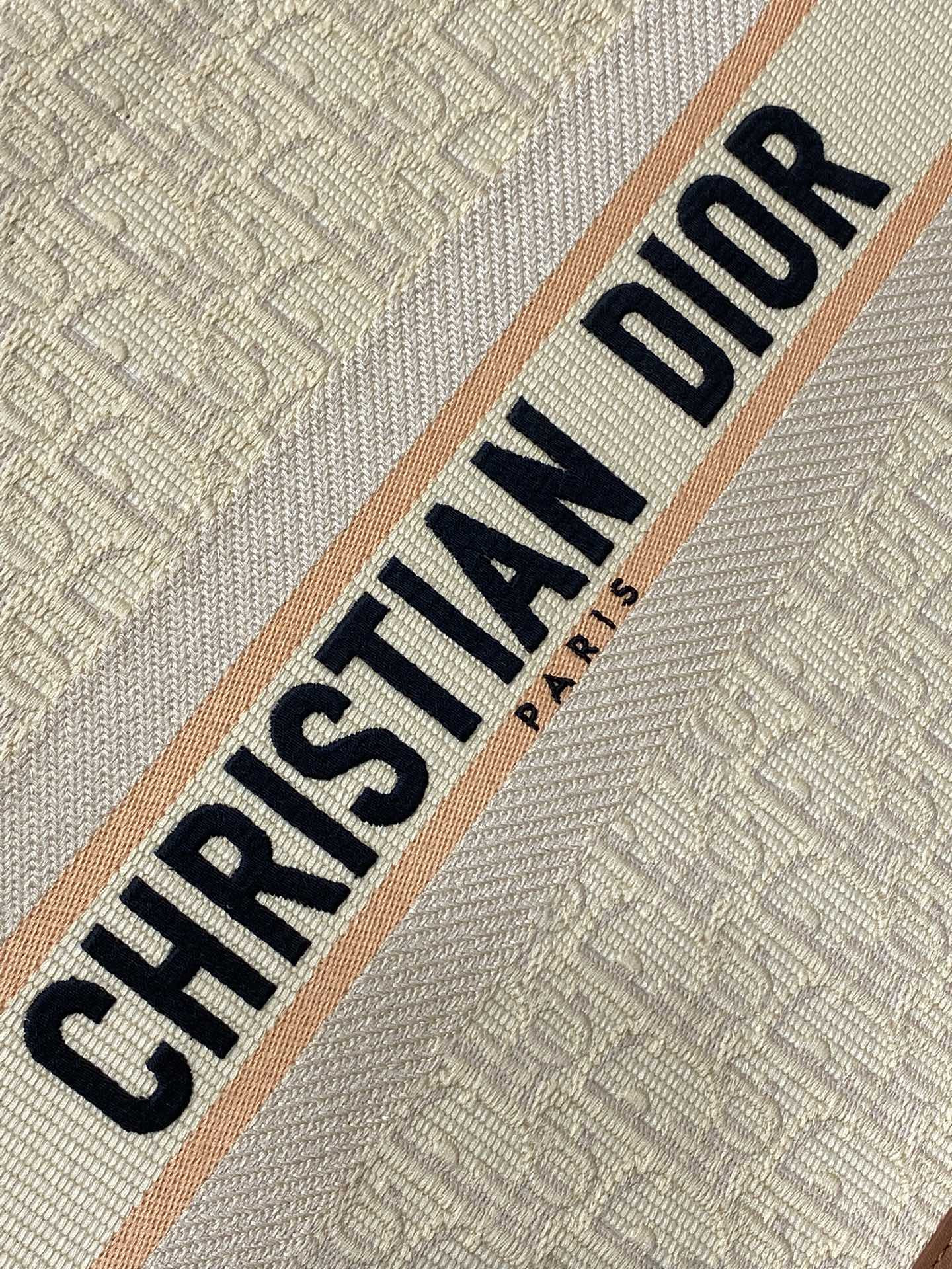 medium D*or book tote white multicolor dragon zodiac embroidery  36 x 27.5 x 16.5 cm