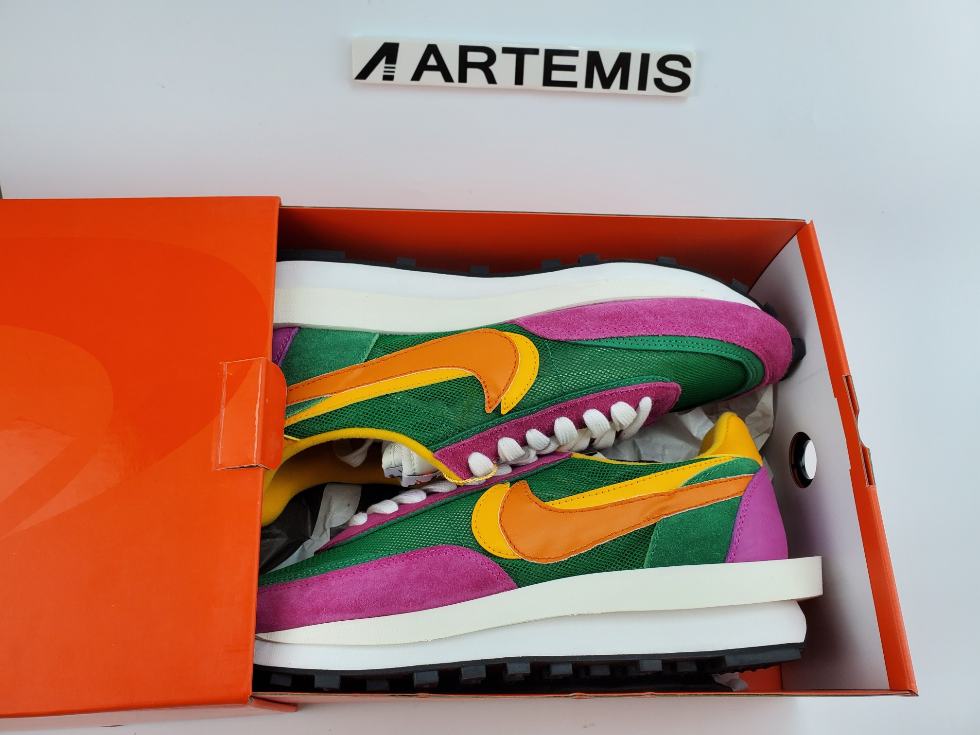 SACAI X NIKE LDWAFFLE “PINK GREEN”