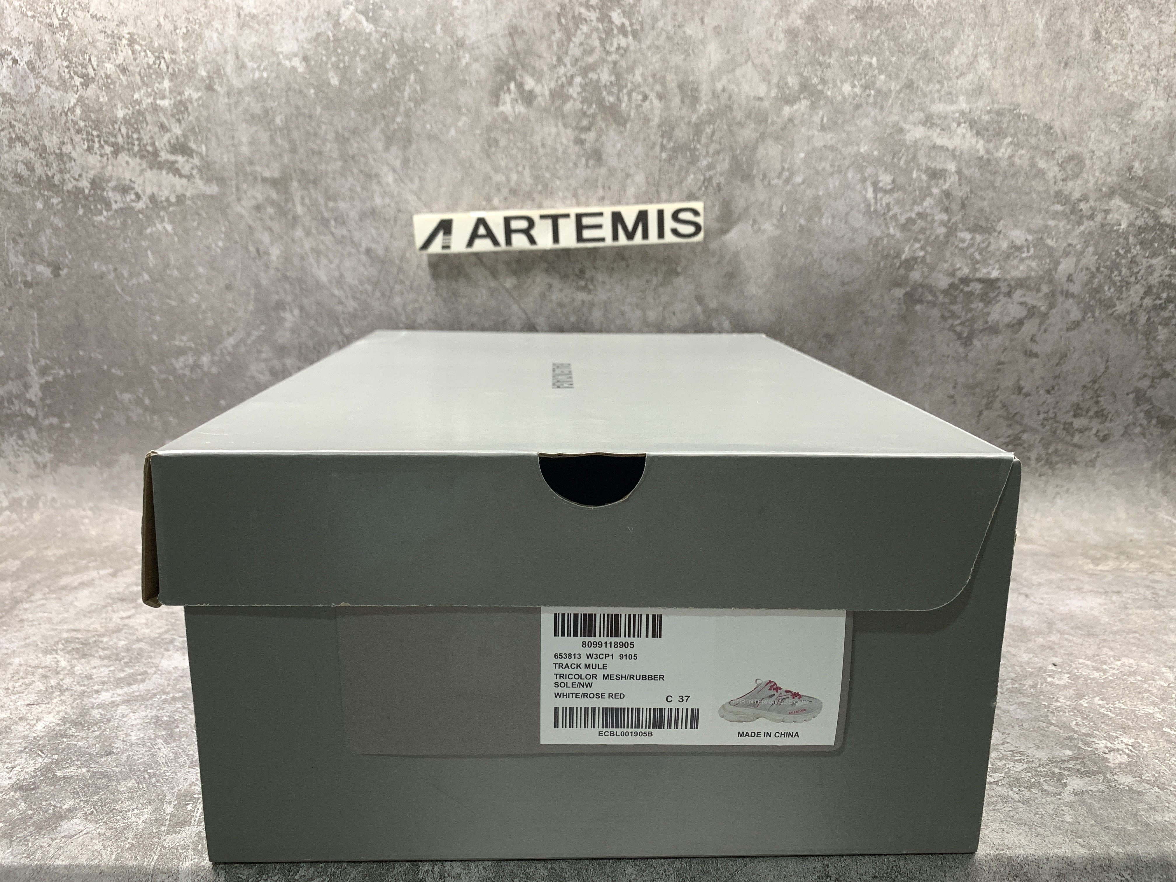 Balenciga Track Mule White Pink