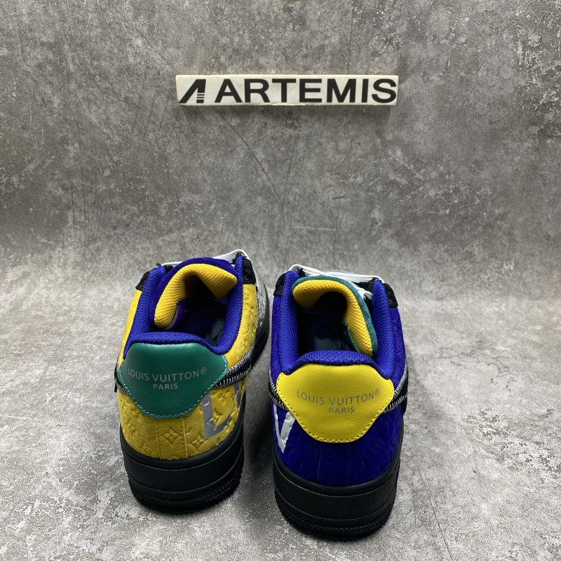 1V x Nike Air Force 1 Low By Virgil Abloh Black Metallic Silver