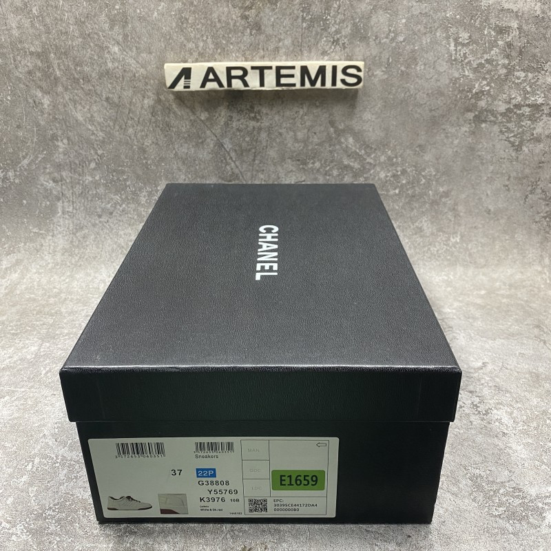 Ch*el 22p trainer white dark red