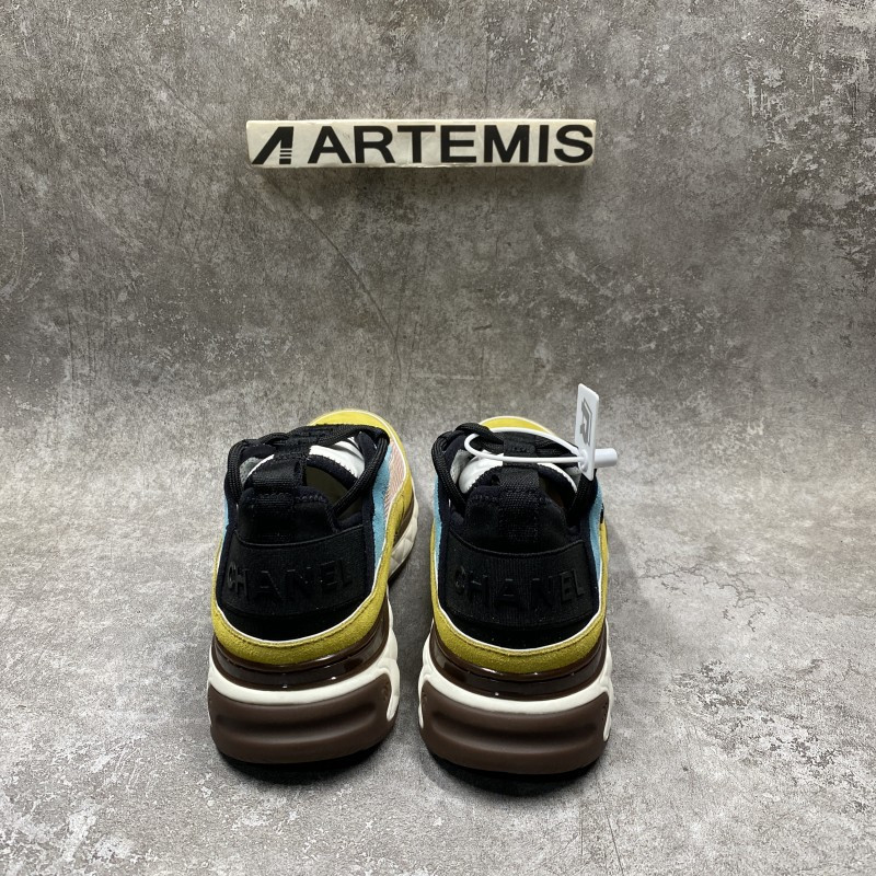 Channel Casual Style Street Style Plain Low-Top Sneakers