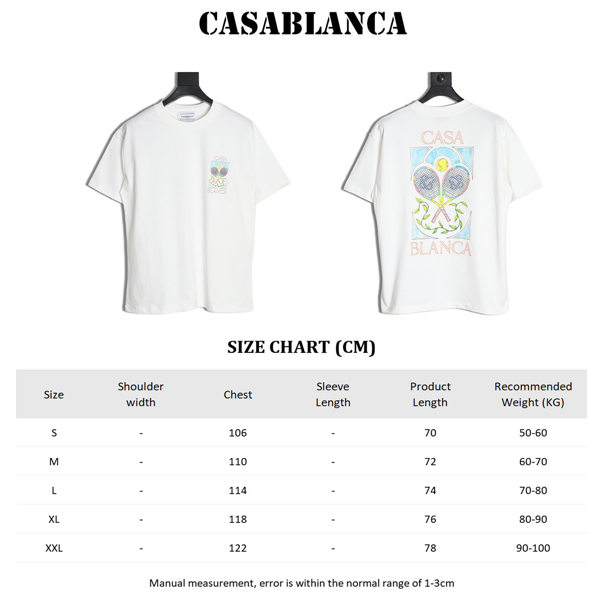Casablanca 25ss Short-sleeved T-shirt