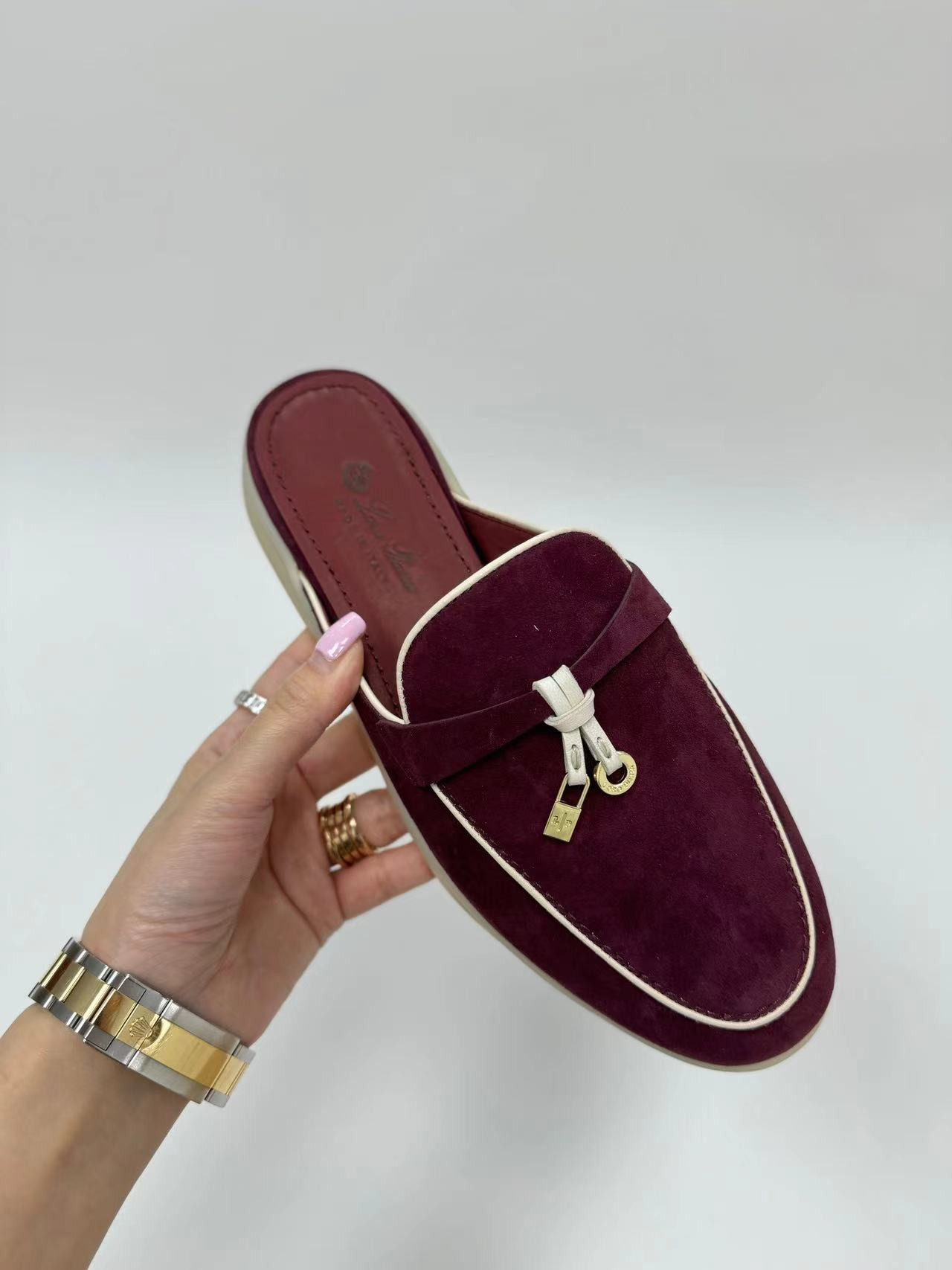 ua L**o p*ana  babouche charms walk moccasin slipper moccasin (customized, no return no exchange)