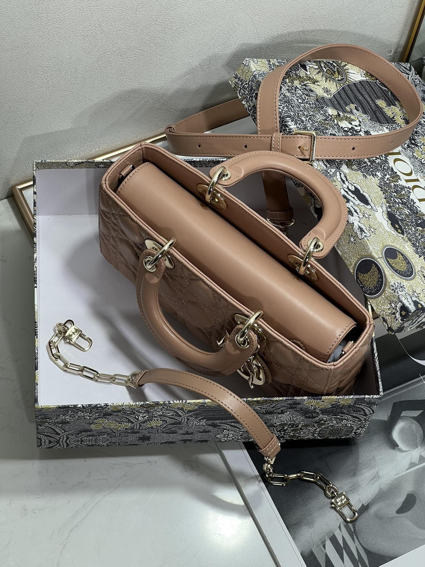 D*or lady d-joy bag medium dark pink 26 x 13.5 x 5 cm