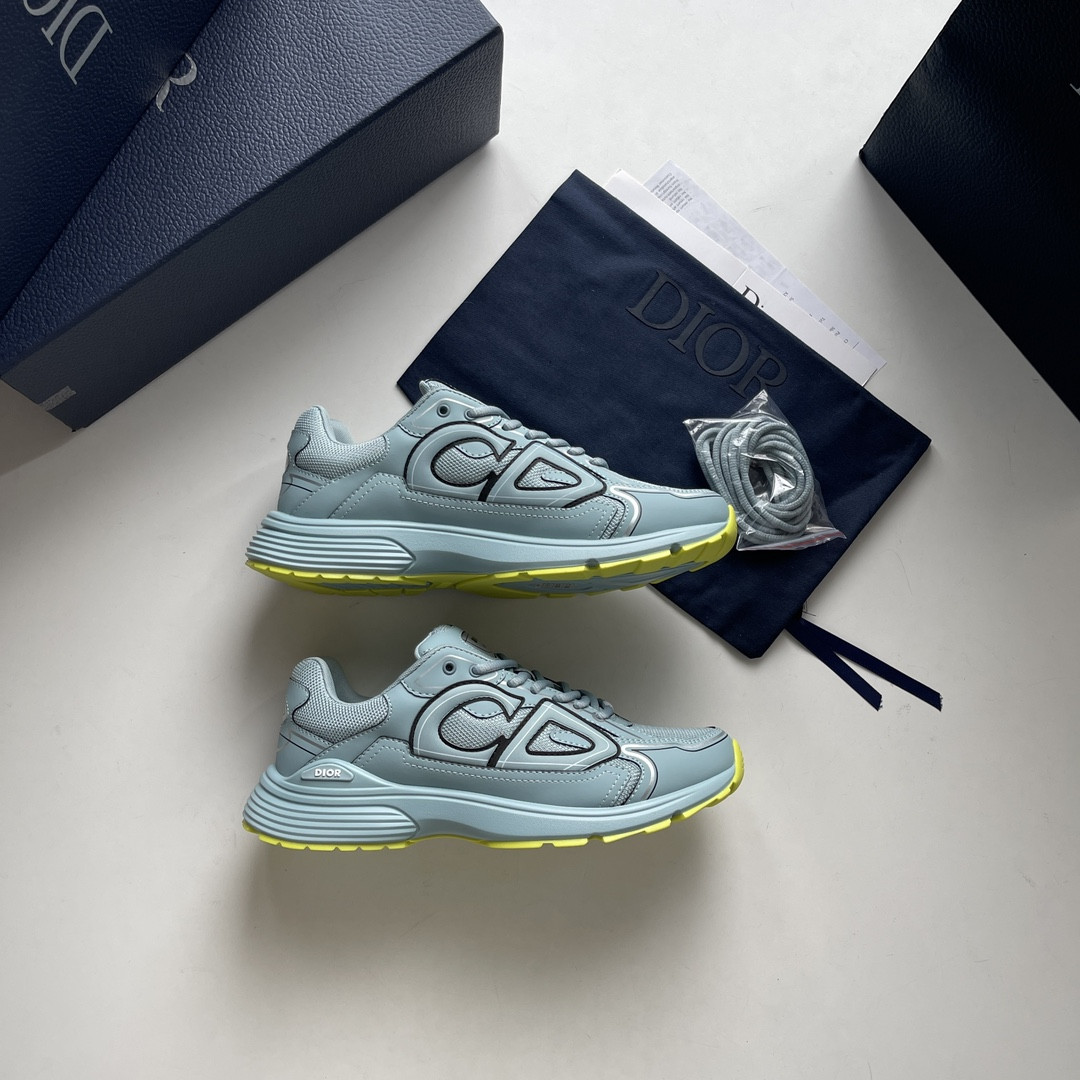 ua D*or b30 sneaker blue mesh and technical fabric