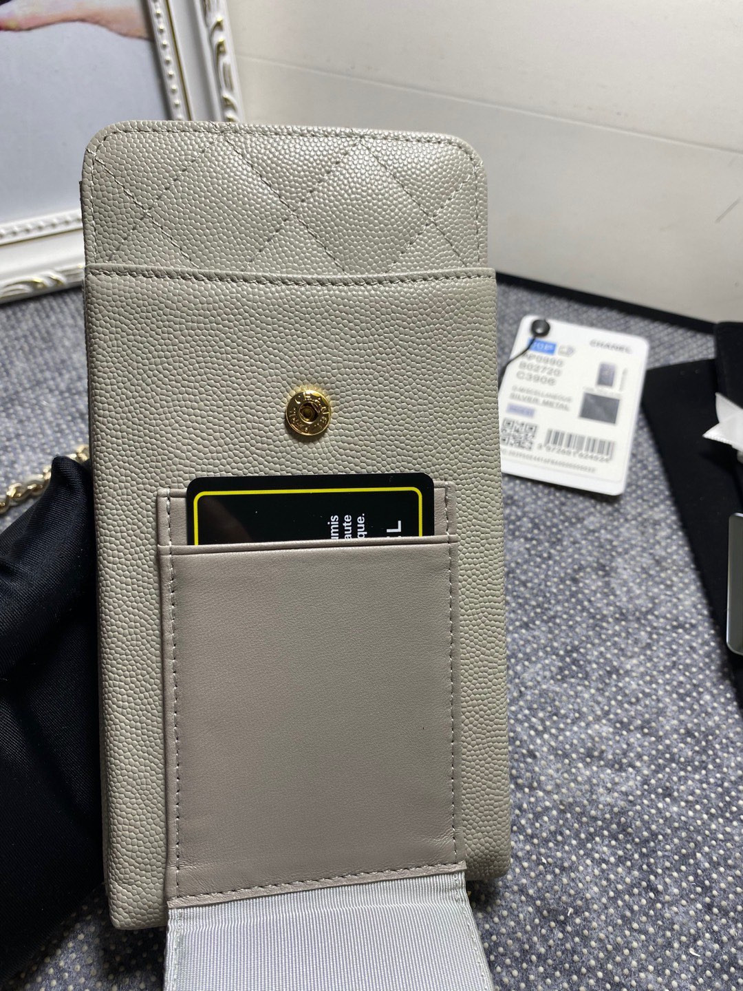 Ch*el long zipped wallet 19-11cm
