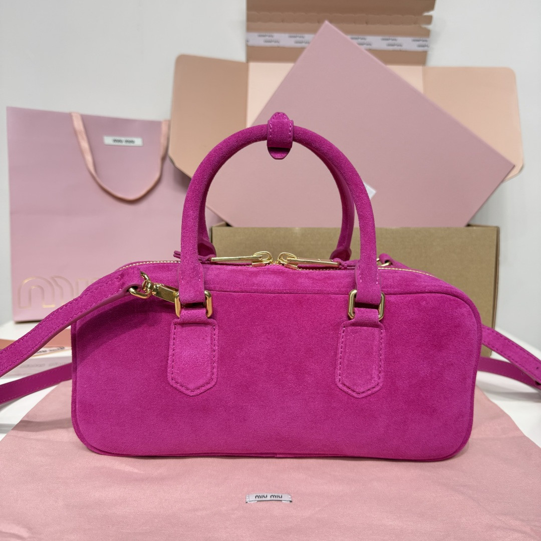 Miu Miu Arcadie suede bag 27x12x9cm