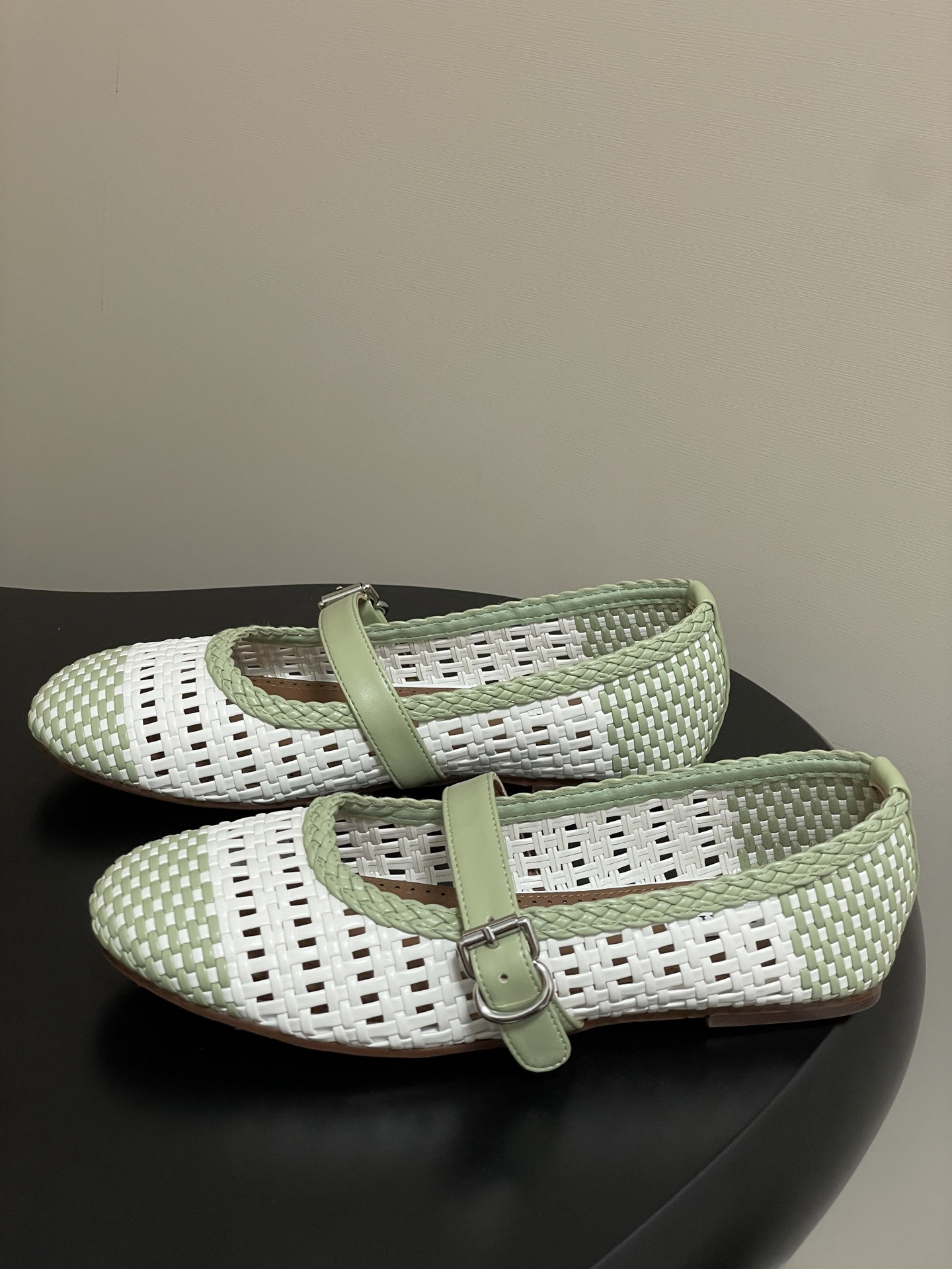 UA Alaïa Hollow Woven Mary Jane Flats(Customized Size 7-10 days production time)