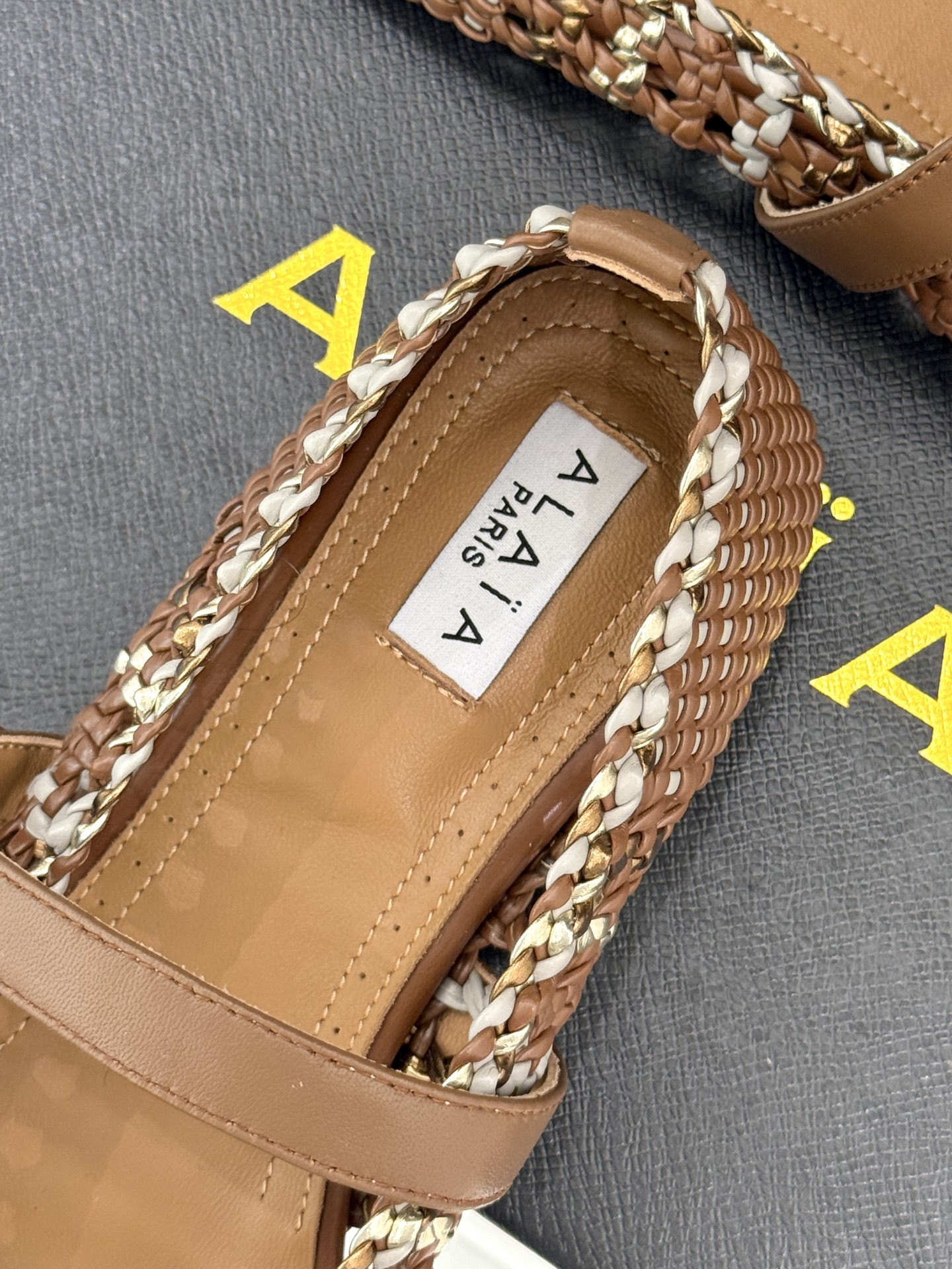 UA Alaïa Hollow Woven Mary Jane Flats(Customized Size 7-10 days production time)